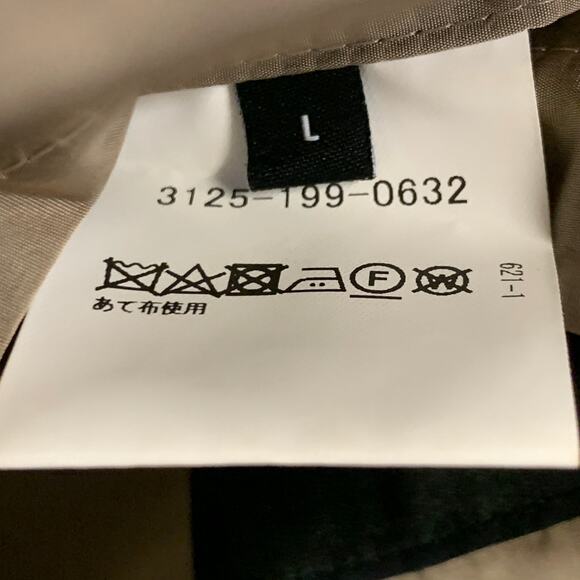 UNITED ARROWS Size M Khaki Nylon Single Breasted Trenchcoat - Picture 7 of 7